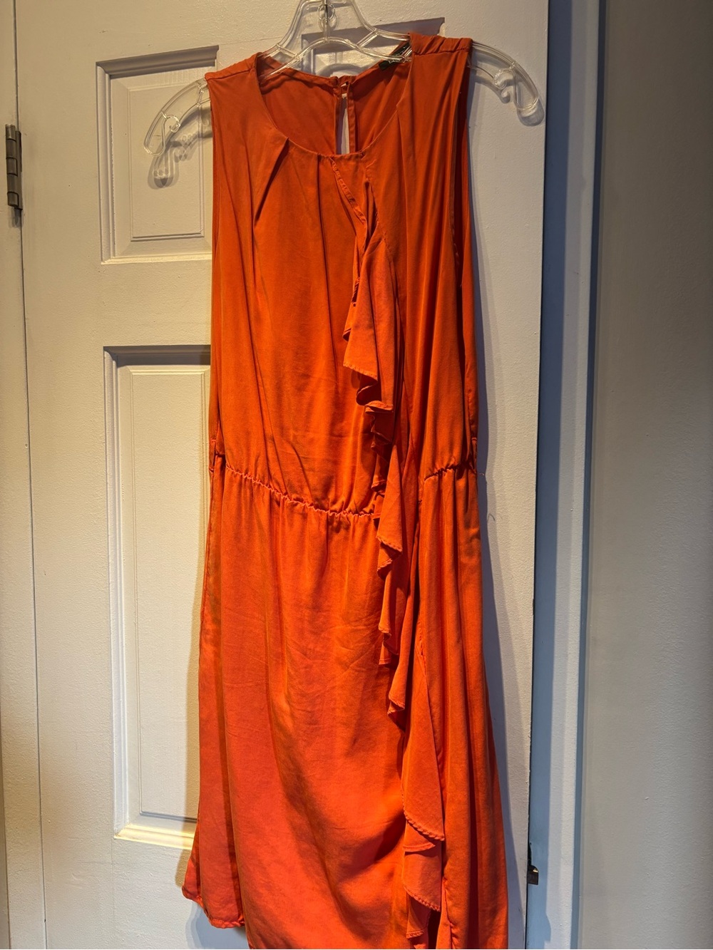 Beautiful Italian Artisanal Tencel Midi Dress — Size 44